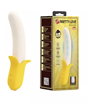 Pretty Love Banana Geek Thrusting Vibrator - Yellow