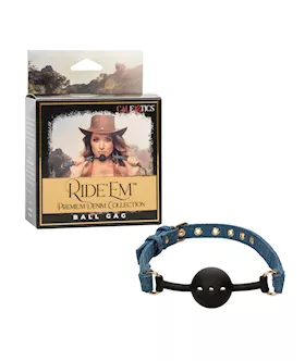 Ride 039Em Premium Denim Collection Ball Gag