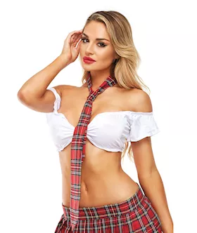 Teacher's Pet School Girl Tie Red O/s