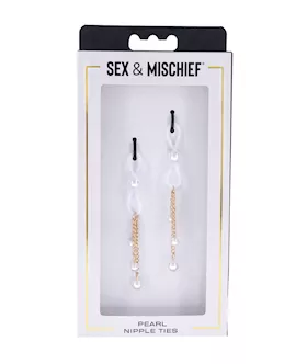 Sex amp Mischief Pearl Nipple Ties