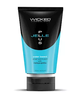 Wicked Sensual Care Jelle Plus Water Based Anal Lubricant with Relaxants 4 oz