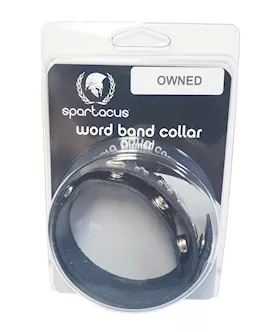 Spartacus OWNED Leather Collar  Black