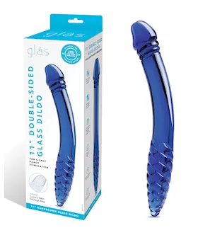 Glas 11quot Doublesided Dildo GSpot amp PSpot Stimulation