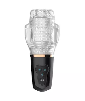 Sucking amp Vibrating Blowjob Sucker  Black