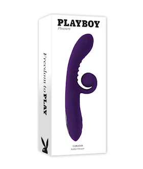 Playboy Pleasure Curlicue Rabbit Vibrator Acai
