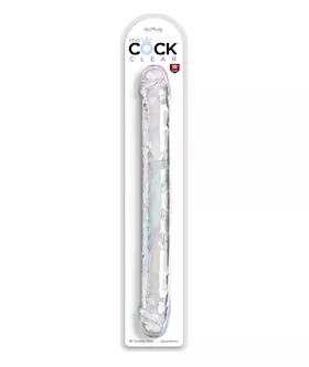 King Cock Clear 18quot Double Dildo  Clear