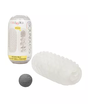 Boundless Reversible Squishy Ball Stroker  Smoke