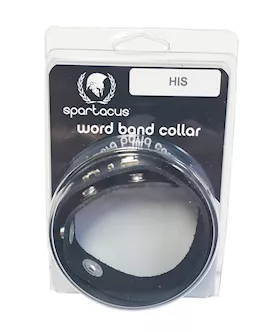 Spartacus HIS Leather Collar  Black