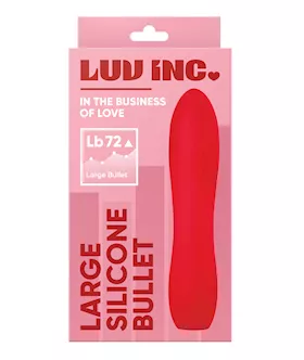 Luv Inc Large Silicone Bullet  Red