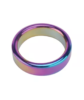 Plesur 2" Metal Cock Ring - Rainbow