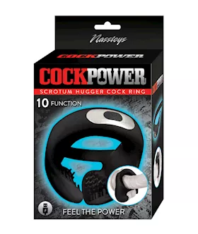 Cockpower Scrotum Hugger Cock Ring  Black