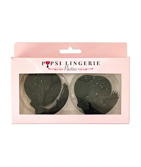 Diamond Reusable Tassel Pasties - Black O/s