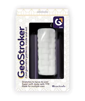 Geostroker Two 5" Ultra-soft Tpr Stroker - White