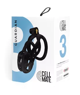 Sport Fucker Cellmate Guardian Chastity Cage - Size 3 Black
