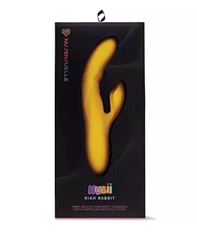 Nu Sensuelle Nubii Kiah Turbo Boost & Heating Dual Stim Rabbit - Yellow