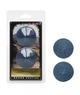 Ride 039Em Premium Denim Collection Round Pasties OS