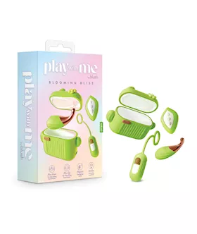 Blush Play with Me Blooming Bliss Remote Controlled Vibrating Kit  Green