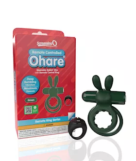 Screaming O Ohare Remote Controlled Vibrating Ring   Green