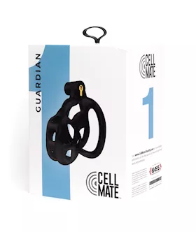 Sport Fucker Cellmate Guardian Chastity Cage - Size 1 Black