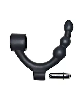 Black Hour Cock Ring And Prostate Vibrator
