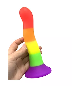 Rainbow Squirm Silicone Dildo