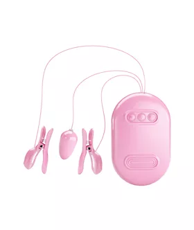 Surprise Box Electroshock Vibrating Nipple Clamps And Bullet Vibe