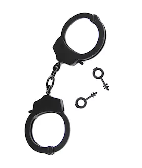 Black Metal Handcuffs