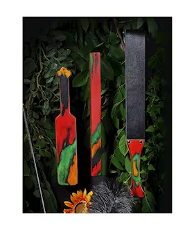 Colourwood Leather Paddle