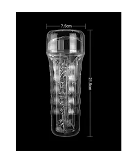 Ice Girl Clear Textured Masturbation Cup