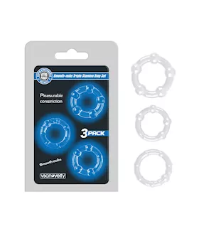 Smooth-nubs Triple Stamina Ring Set