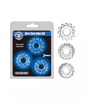 Super-stretchy Tyre Cock Ring Set