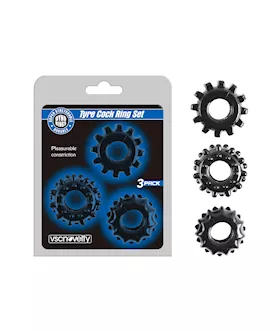 Super-stretchy Tyre Cock Ring Set