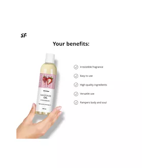 Satisfyer Massage Oil Strawberry 250ml
