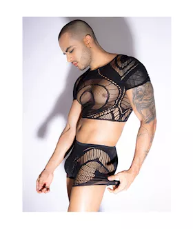 Seeing All Top And Boxer Bodystocking