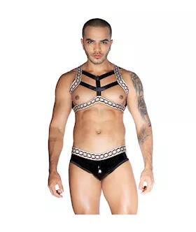 Chained Up Top And Underwear Set