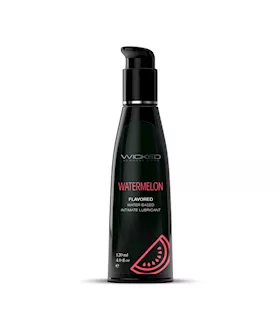 Wicked Aqua Watermelon Flavoured Water Based Lubricant 120ml