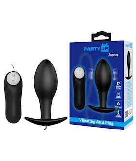 Party Up Jason Vibrating Butt Plug With Remote