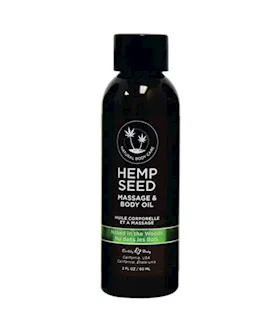 Hemp Seed Massage & Body Oil Naked In The Woods White Tea & Ginger Scented 59ml