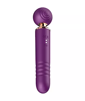 Amethyst Thrusting Wand Vibrator