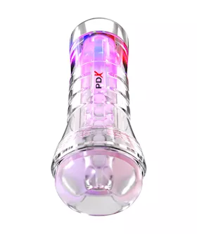 PDX Elite ViewTube XXL SeeThru EZGrip LED Stroker