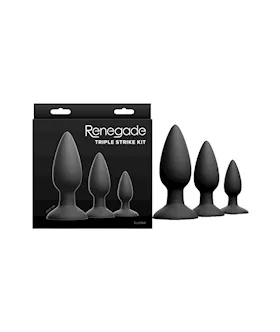 Renegade Triple Strike Anal Plug Kit