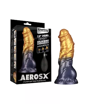 Aerosx Dual Density Inflatable Dildo 7.5 Inch