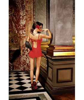 Mesh Chemise With Bows