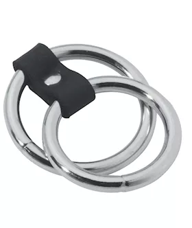 Dual Cock Ring Heavy Metal