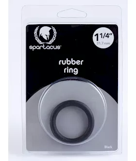 125 Rubber Cock Ring Black