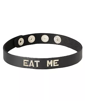 Leather Collar Eat Me