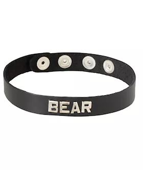 Leather Collar Bear