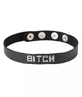 Leather Collar Bitch