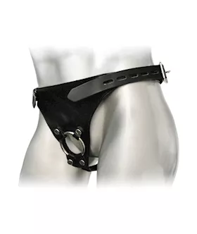 Strict Leather Male Chastity Device Harness