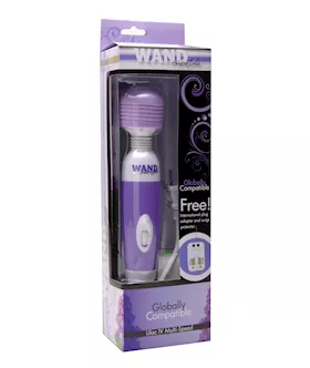 Lilac Iv Multi Speed Globally Compatible Wand Massager